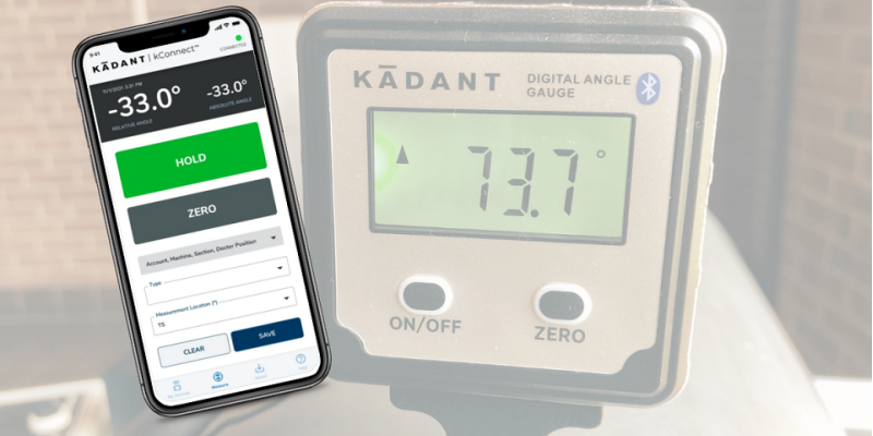 Exclusive Kadant Mobile App for the AngleSet™ Gauge