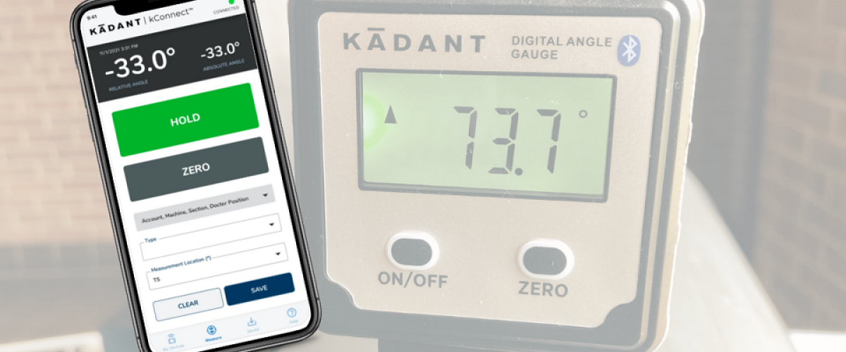 Exclusive Kadant Mobile App for the AngleSet™ Gauge